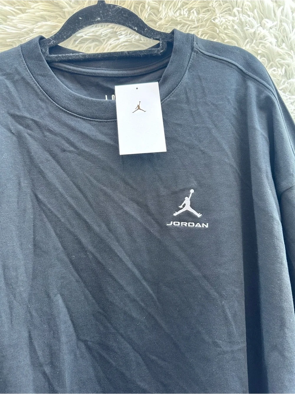 Jordan Men's Black Crewneck Oversized T-Shirt IQ2151-010